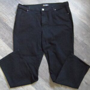 Black Jeans Size 18-Med by Lee - Relaxed fit Straight Leg Mid-Rise